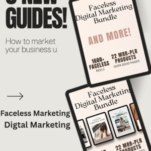 22 DFY Faceless Marketing Products with MRR & PLR