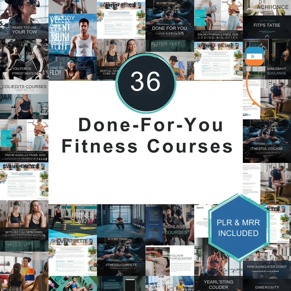 36 Done-For-You Fitness Courses Collection – PLR & MRR Included