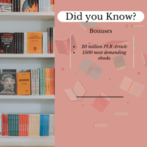 3M+ Digital eBooks & 3M+ PLR Articles | Resell & Profit Rights"