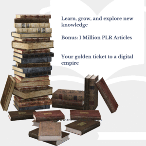 1M+ eBooks & 1M PLR Articles Bundle | Resell Rights