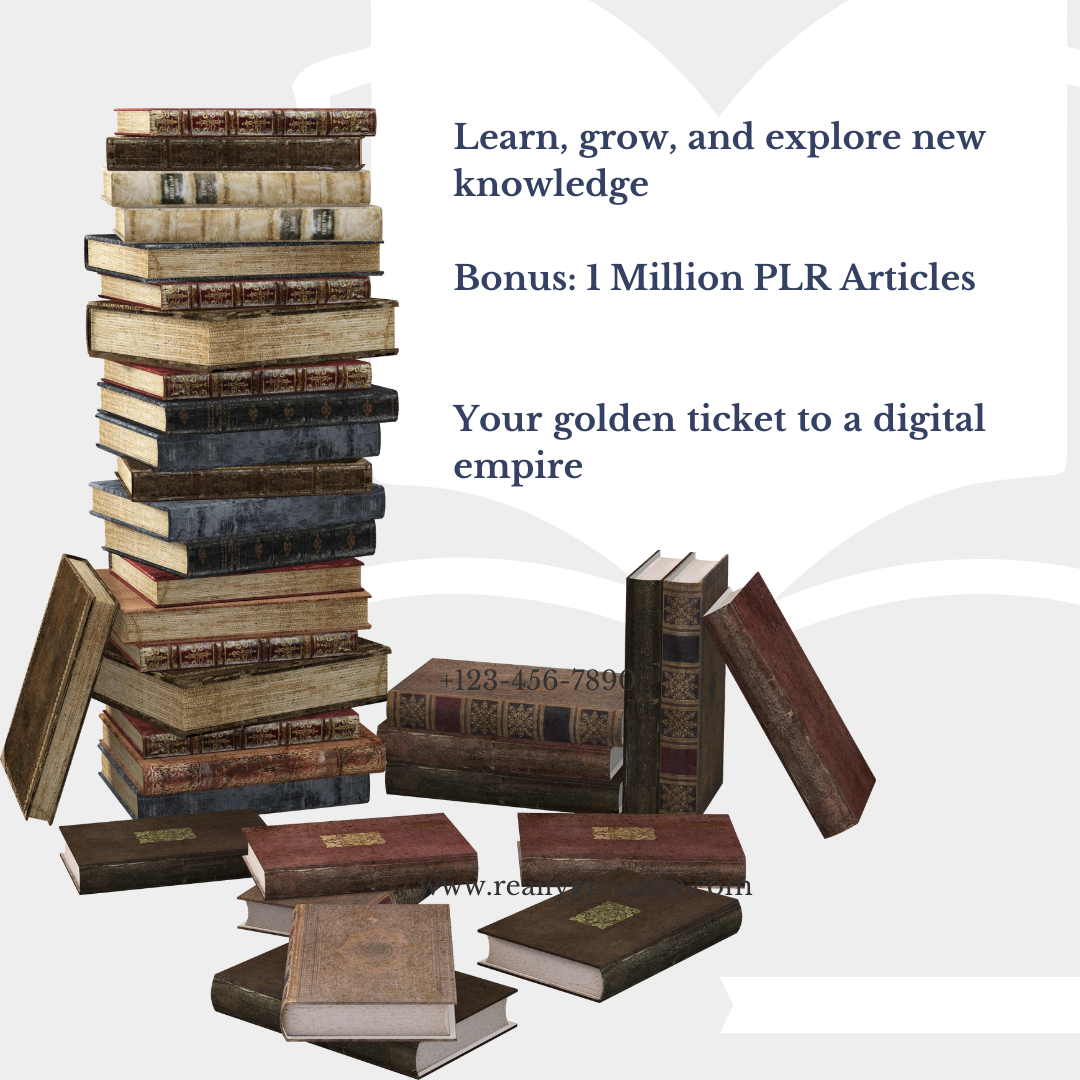 1M+ eBooks & 1M PLR Articles Bundle | Resell Rights - Image 2