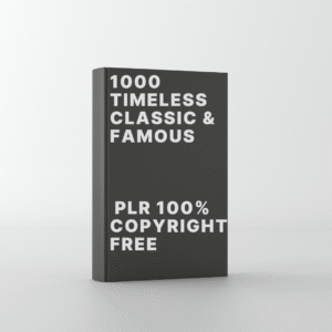 1000 Timeless & Famous Classic Novels Bundle With PLR